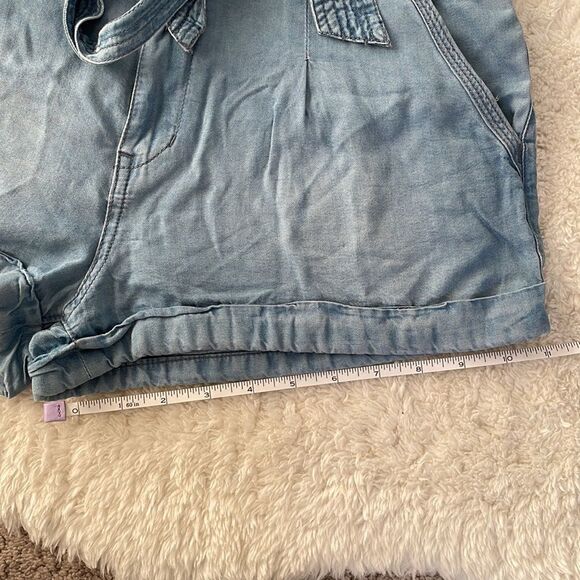 Abercrombie And Fitch High Waisted Jean Shorts With Tie Size 27 - Picture 7 of 7
